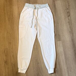 Figs White Track Joggers